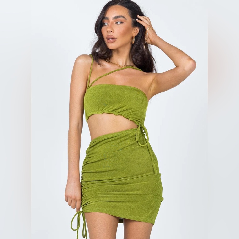 Green Imelda Mini Princess Polly Dress